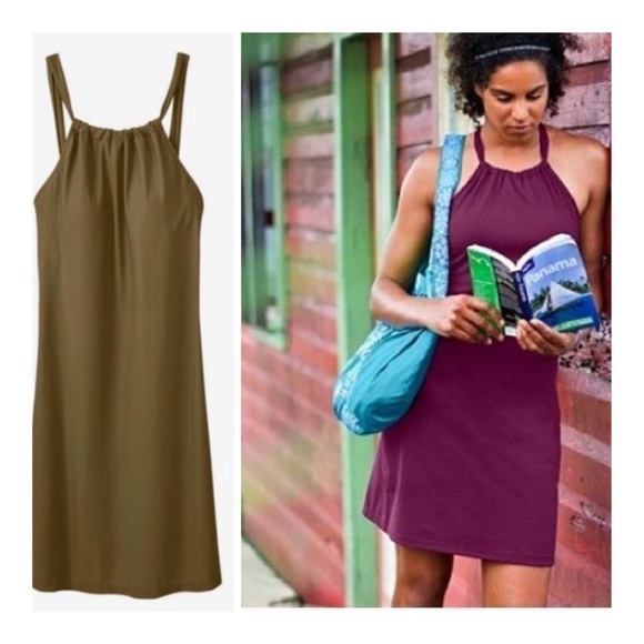 ATHLETA Kokomo Olive Green Dress - Picture 1 of 16